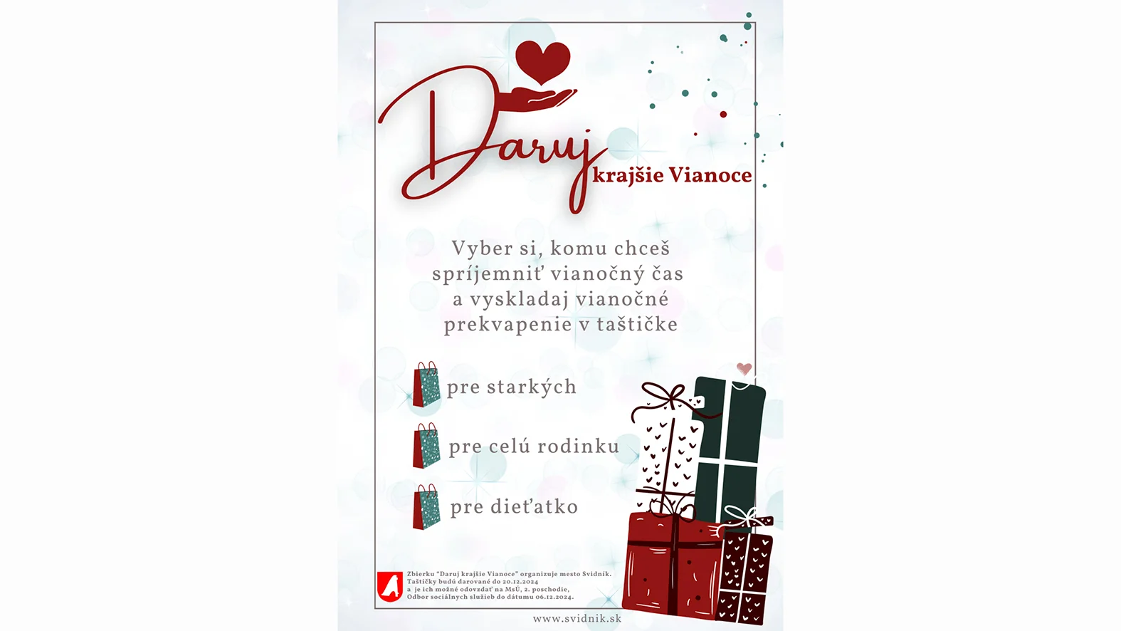 Mesto Svidník spustilo druhý ročník vianočnej kampane