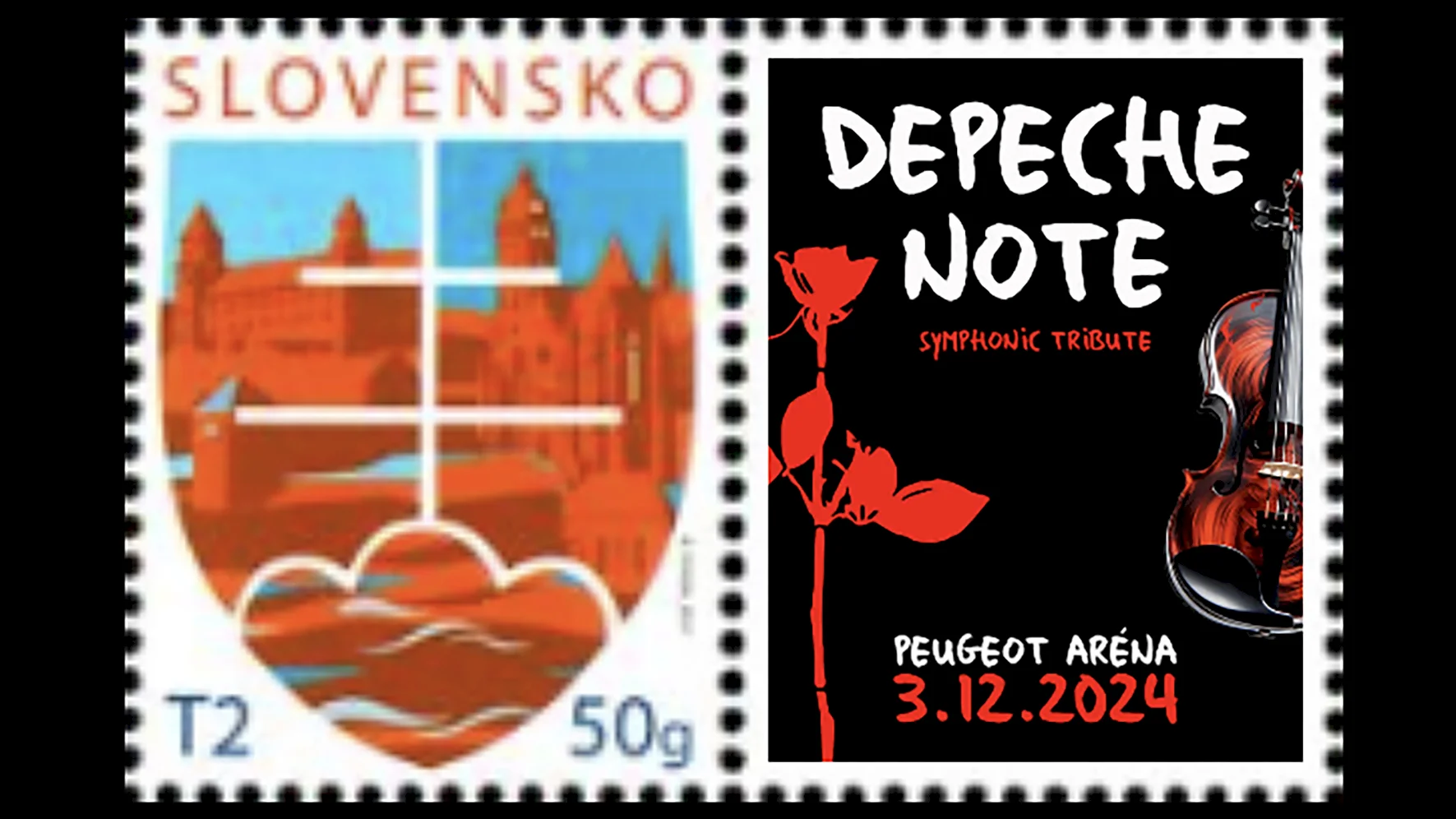 Slovenská pošta vydáva limitovanú edíciu známky k projektu Depeche Note