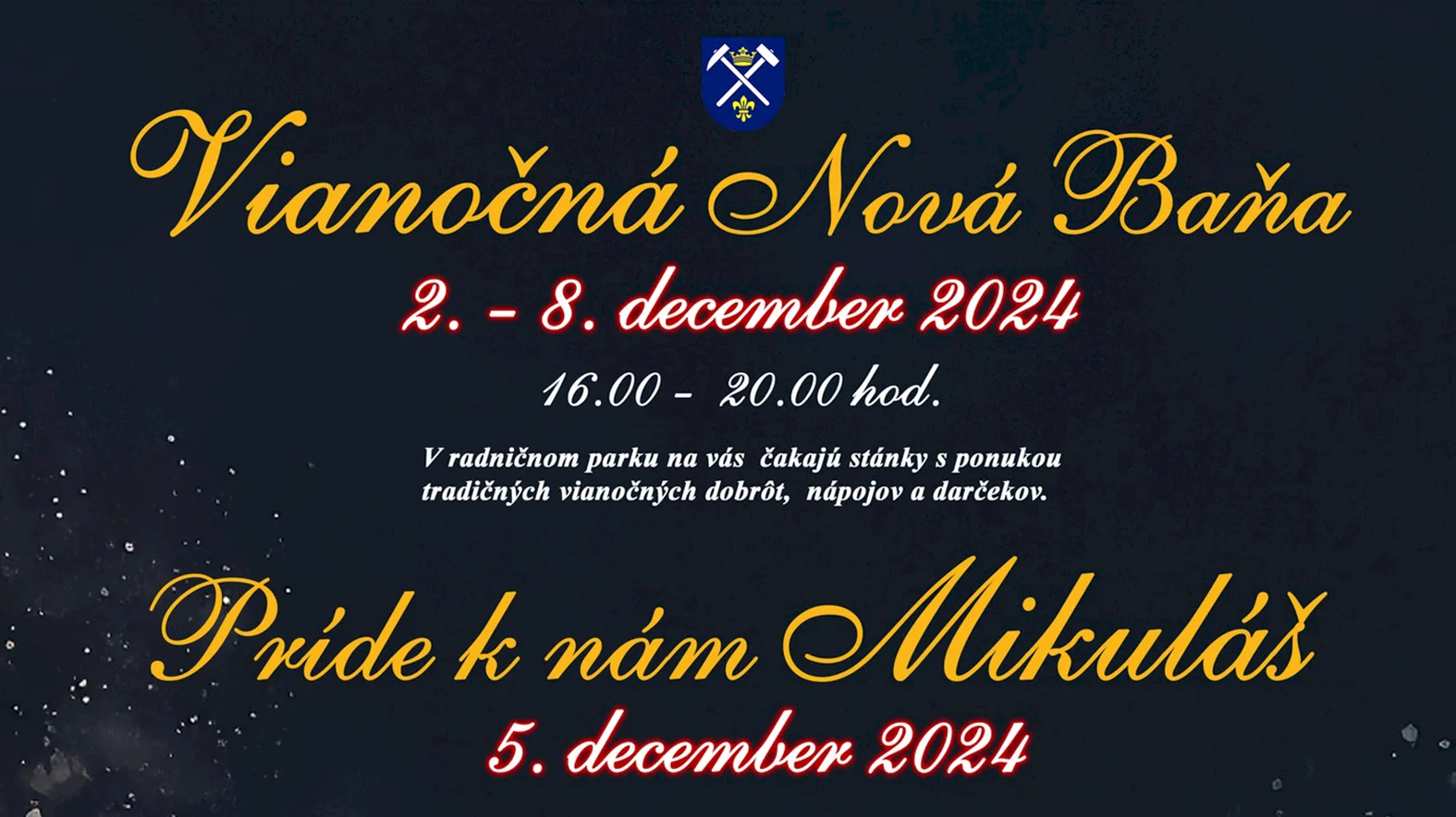 V Radničnom parku v Novej Bani sa až do nedele konajú vianočné trhy