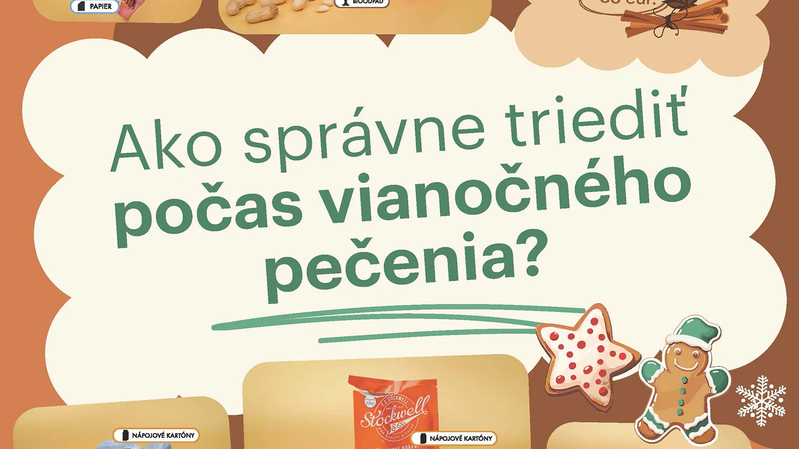 Prinášame recept na správne triedenie odpadu z vianočného pečenia