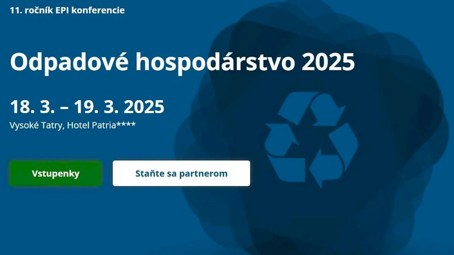 Poradca podnikateľa pozýva na 11. ročník EPI konferencie Odpadové hospodárstvo
