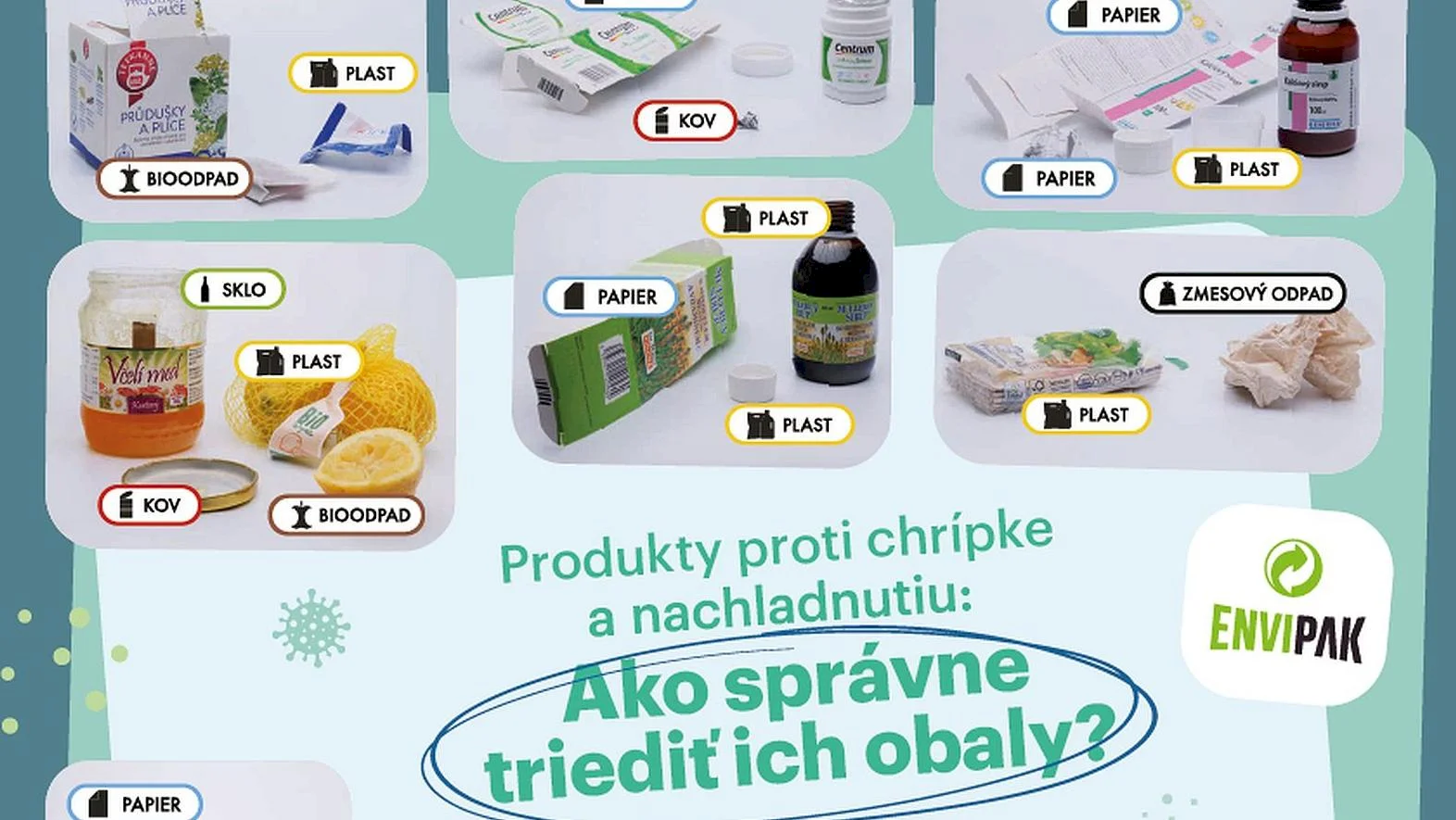 ENVI - PAK: ako správne vytriediť odpad, ktorý ostal po chrípkovej sezóne