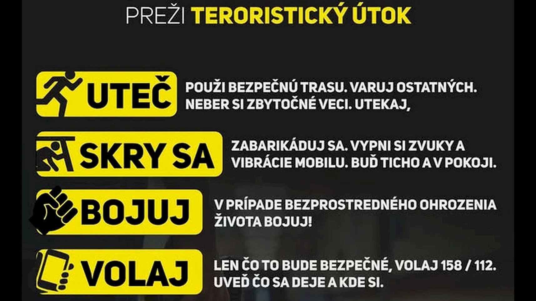 Nové inštruktážne video ako sa zachovať v prípade ozbrojeného útoku