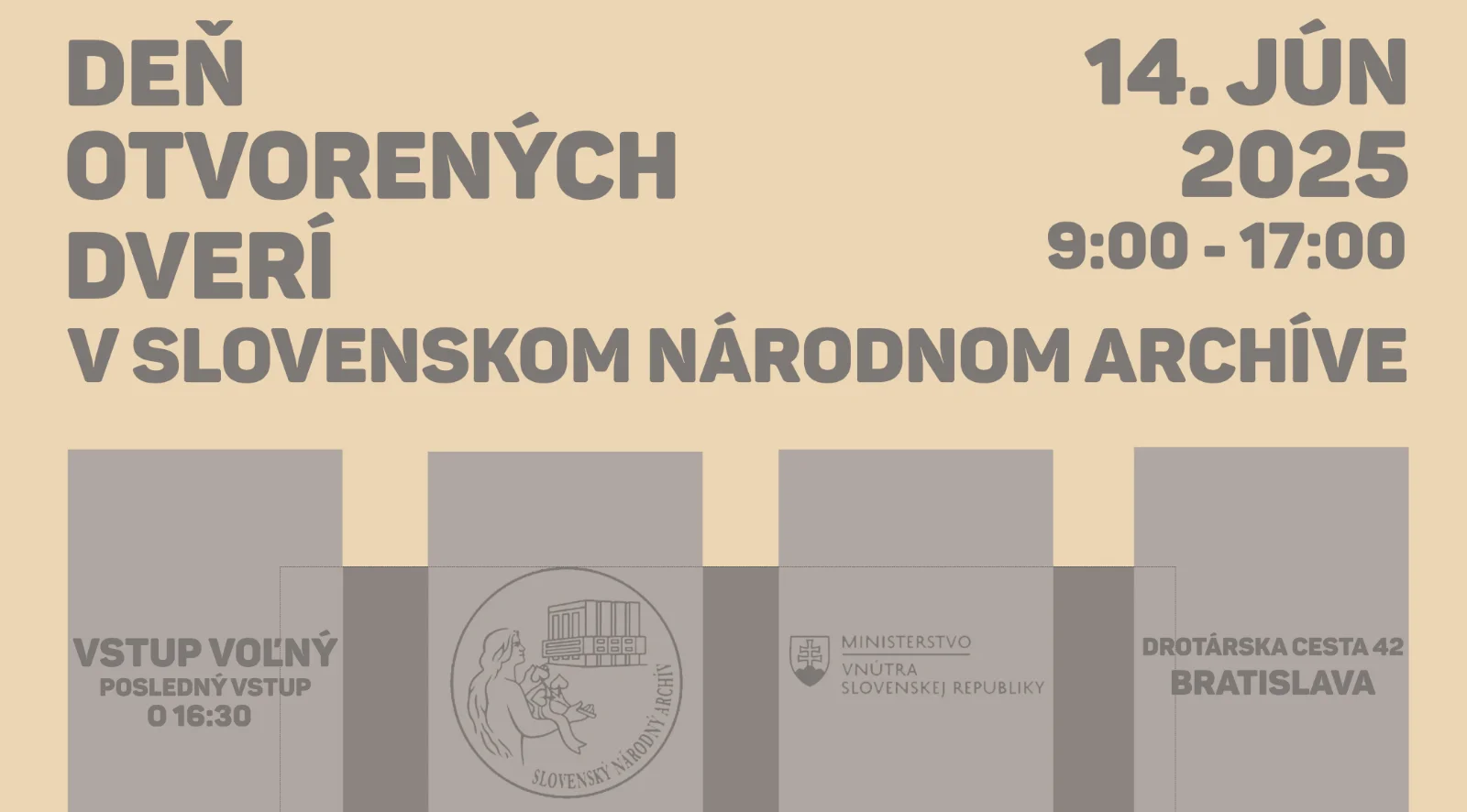 Slovenský národný archív pozýva na Deň otvorených dverí