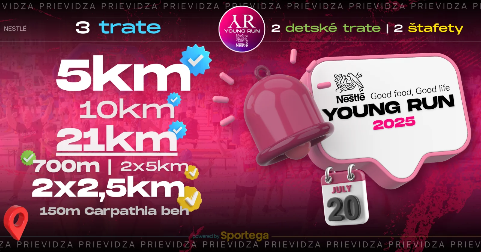 Bež, zaži, pomôž! Prievidza privíta 5. ročník Nestlé YOUNG RUN – registrácia je v plnom prúde