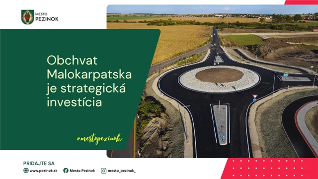 Obchvat Malokarpatska dostáva zelenú ako strategická investícia – začalo medzirezortné pripomienkové konanie