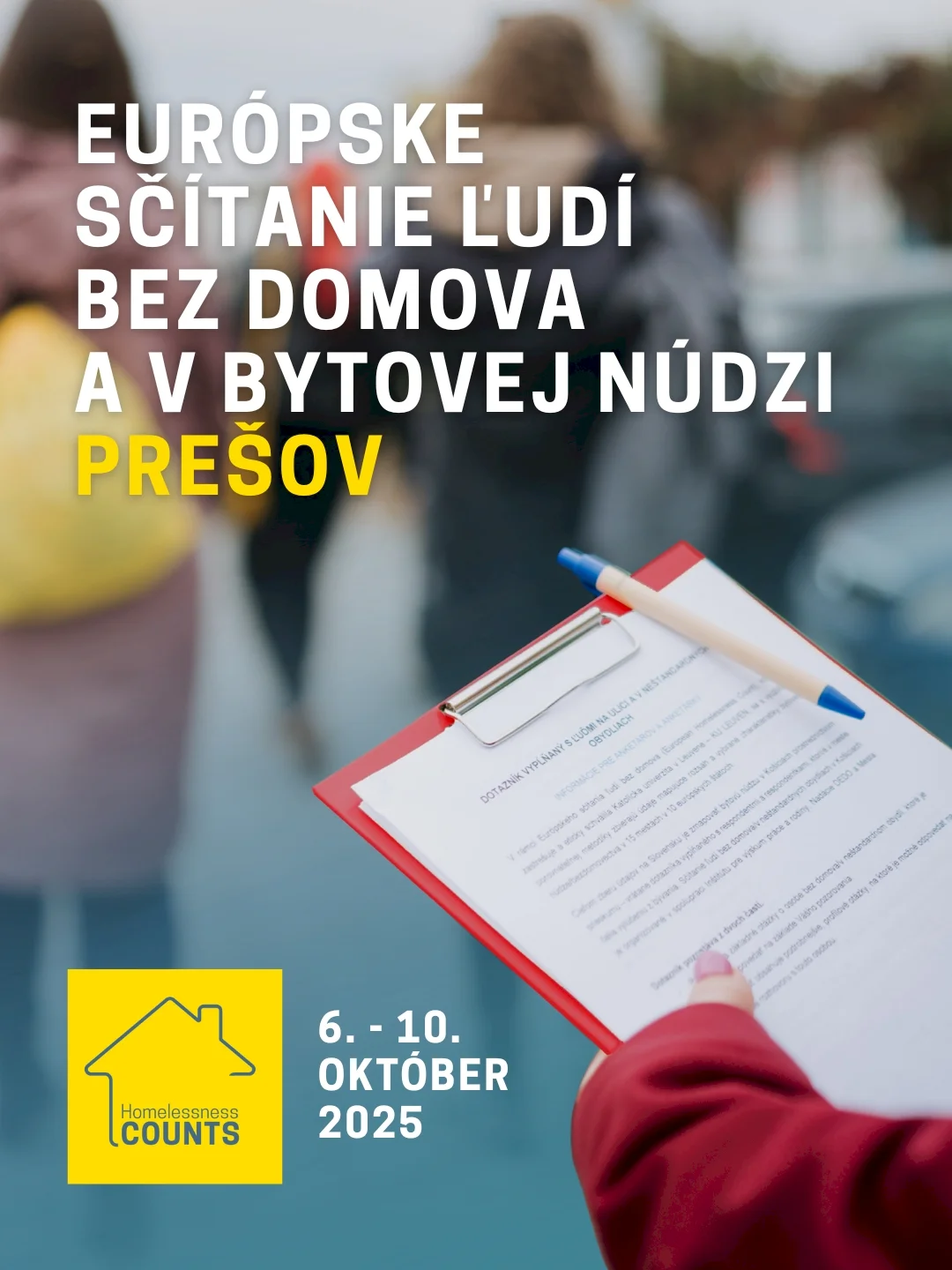 Európske sčítanie ľudí bez domova v Prešove