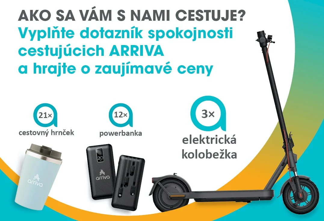 Počas Dňa bez áut odštartovala Arriva veľký prieskum spokojnosti cestujúcich