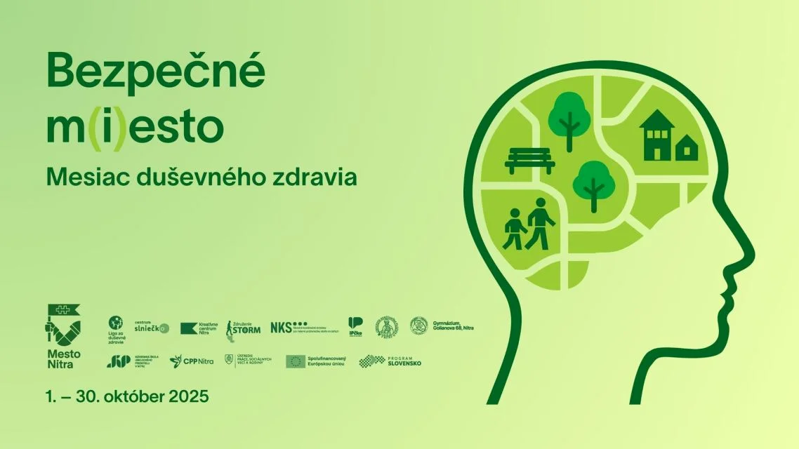 Mesto Nitra v spolupráci s občianskymi združeniami a organizáciami pripravilo podujatia k Mesiacu duševného zdravia