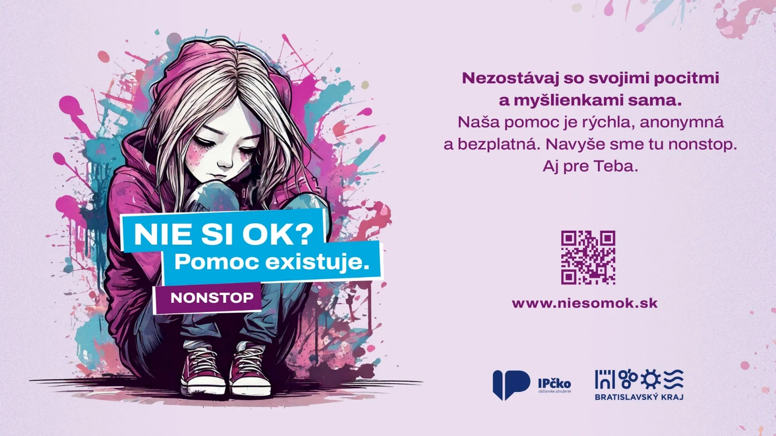 Duševné zdravie mladých: Projekt NIE SOM OK má v Bratislavskom kraji za sebou viac ako 2200 intervencií