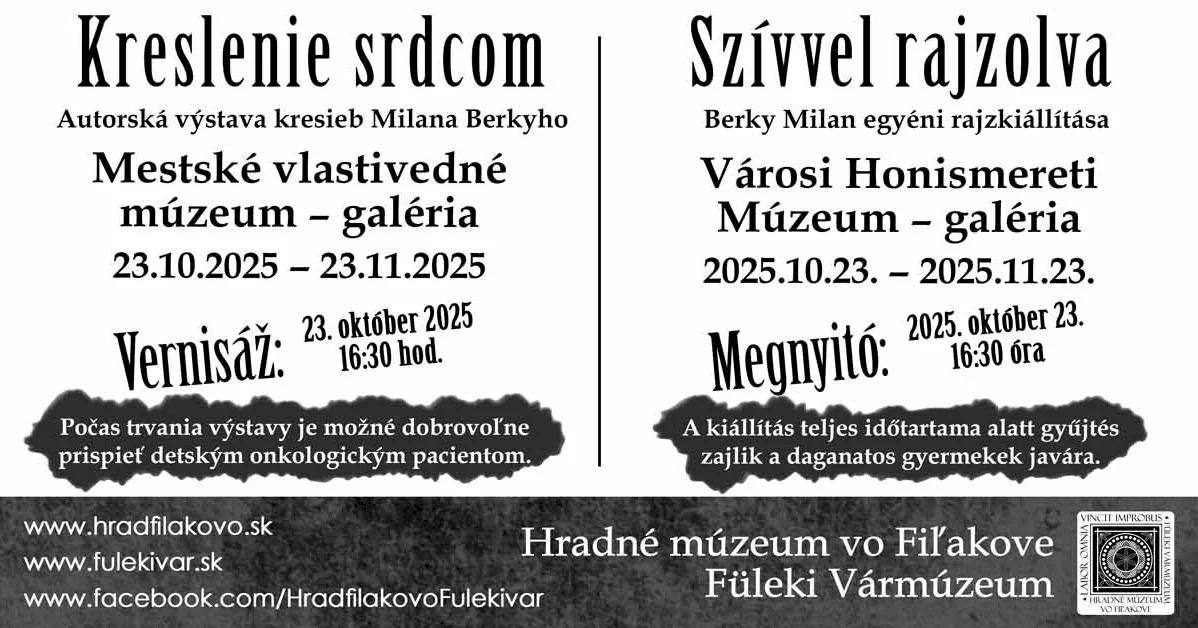 V Mestskom vlastivednom múzeu vo Fiľakove budú vystavené kresby Milana Berkyho