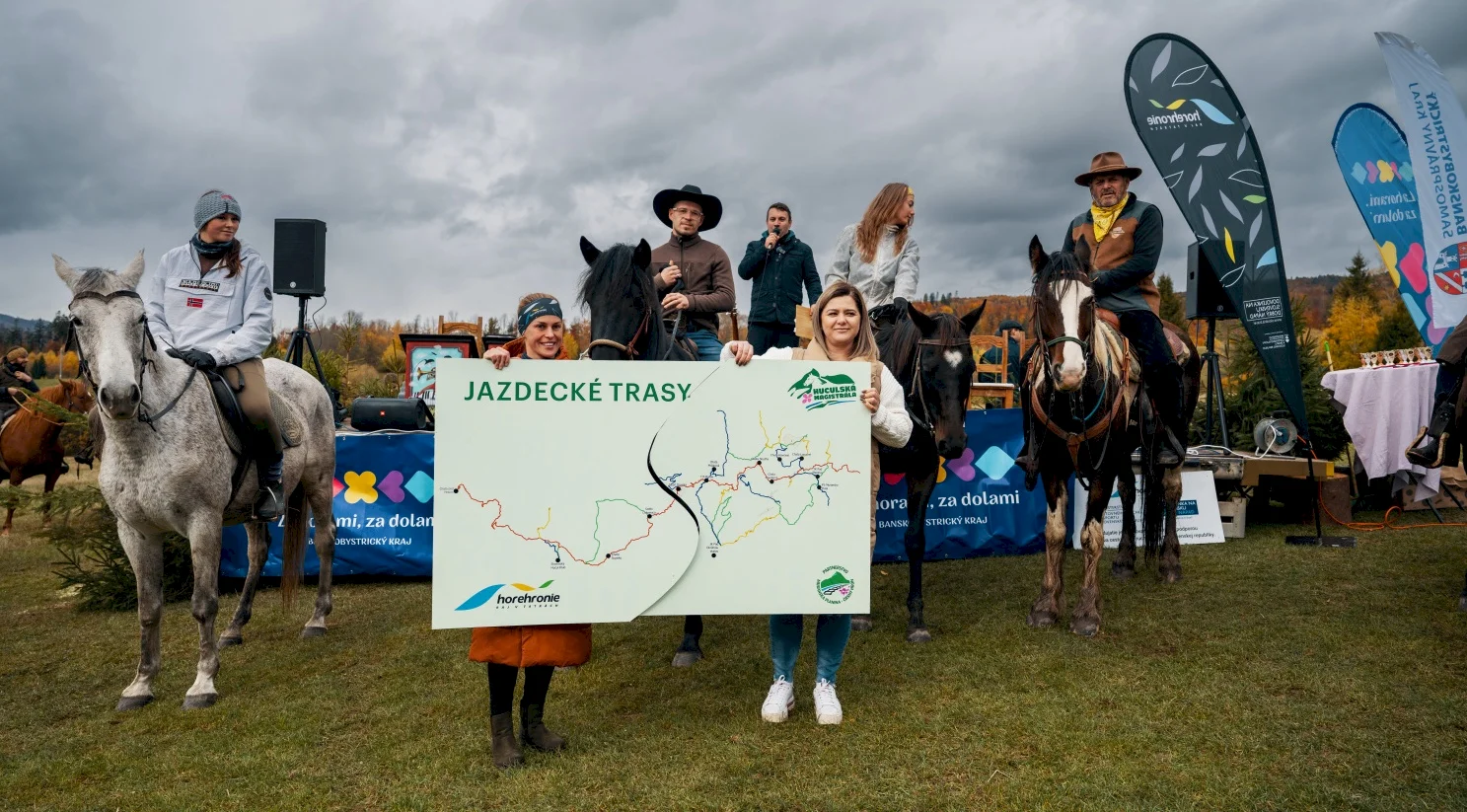 Región Horehronie a Muránska planina otvára 290 km značených jazdeckých turistických trás