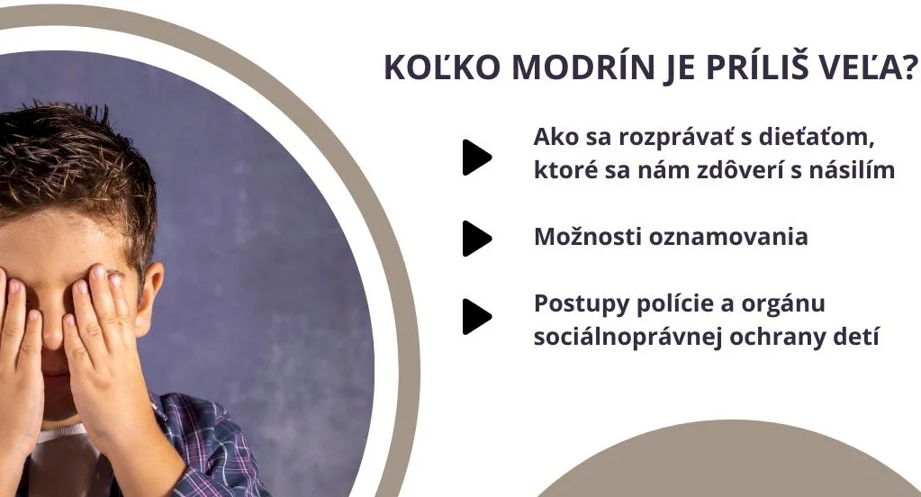 Pozvánka na online podujatie: „Koľko modrín je príliš veľa?“ – správny prístup a pomoc