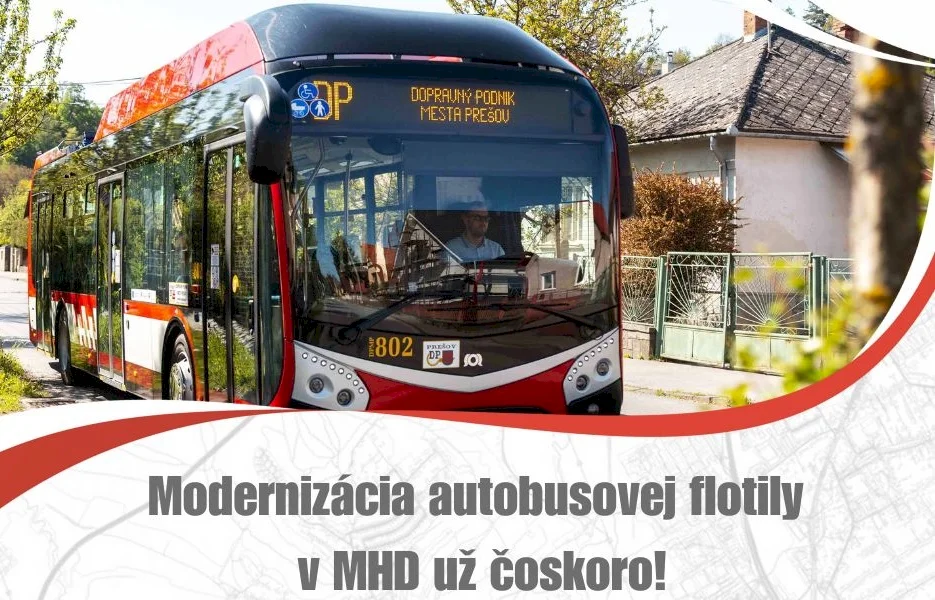 Dopravný podnik mesta Prešov spustil verejné obstarávanie na 15 nových autobusov