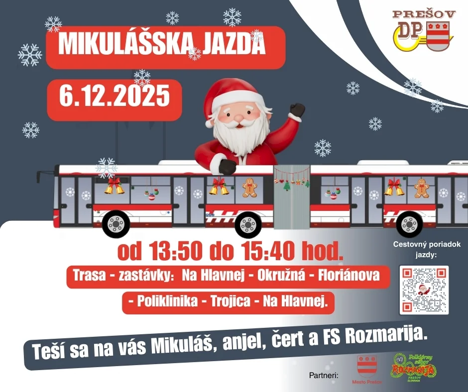Mikulášsky autobus príde opäť do centra Prešova