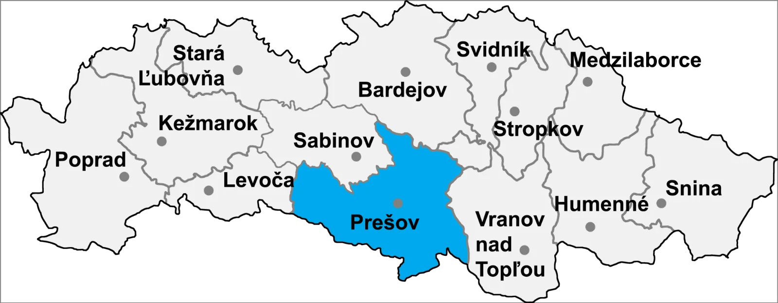 Prešovský kraj mal mať 12 prioritných okresov, po novom ich má len 7