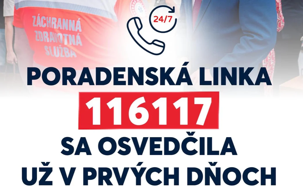 Ministerstvo zdravotníctva: Poradenská linka 116117 sa osvedčila už v prvých dňoch