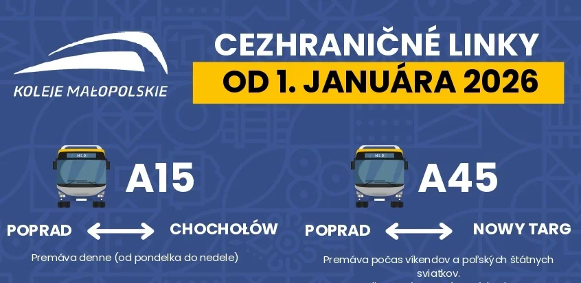 Nové autobusové linky spájajú Poprad so Zakopaným a Novým Targom