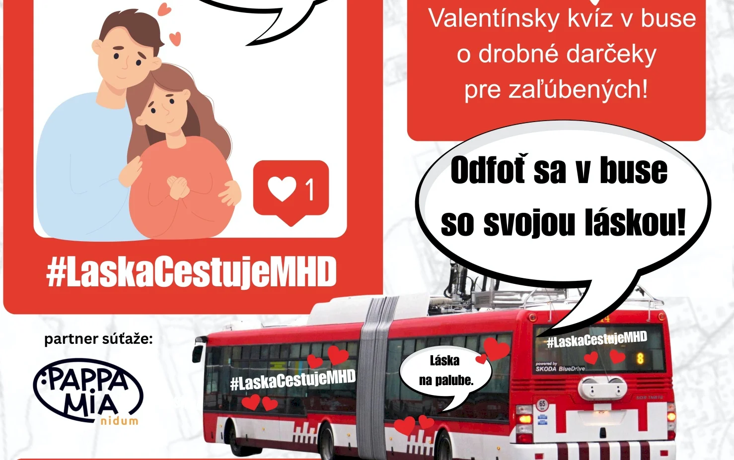 Dopravný podnik mesta Prešov po prvýkrát vypraví na cesty Valentínsky bus