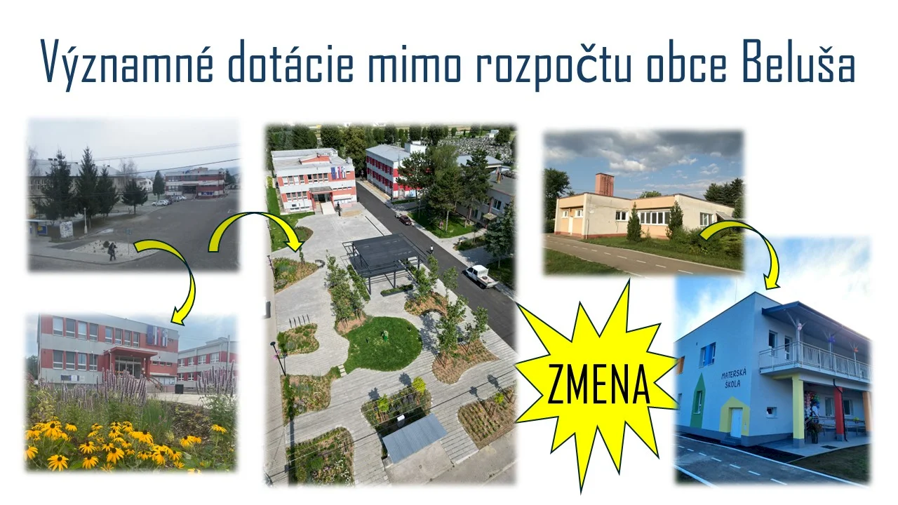 Vďaka úspešným žiadostiam získala obec Beluša za posledných 5 rokov viac ako 7 miliónov eur z externých zdrojov