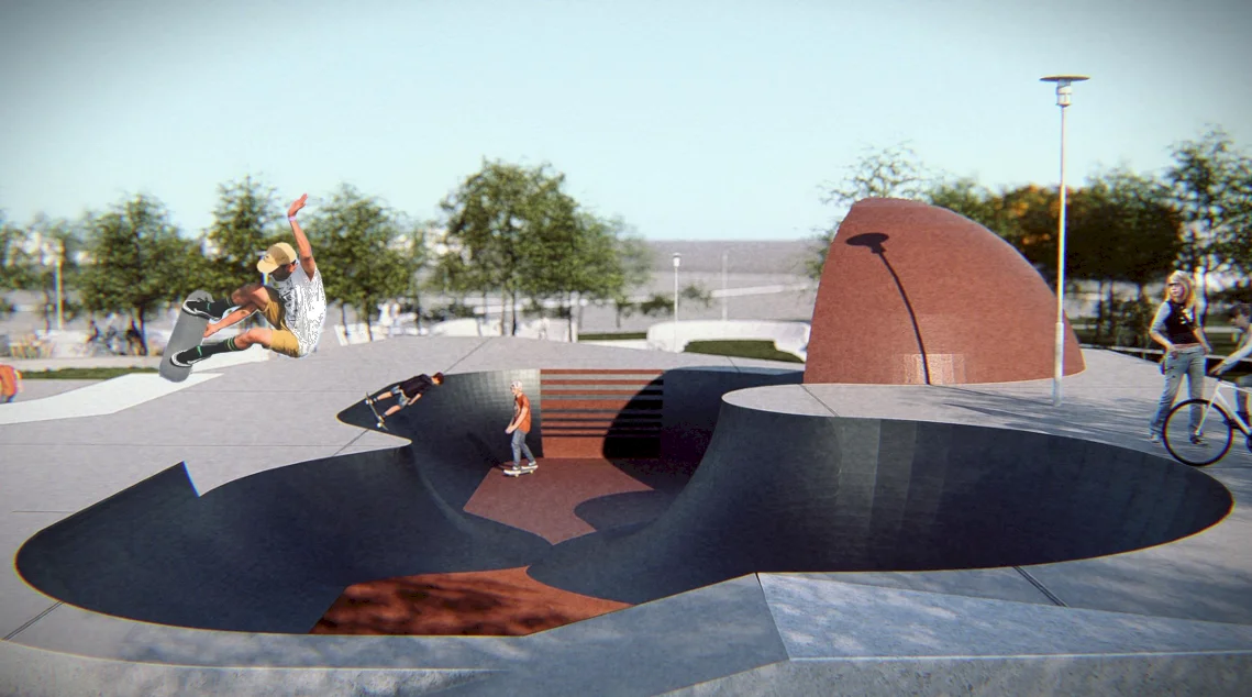 Mesto Prievidza predstavuje návrh skateparku a pumptracku na Kopaniciach