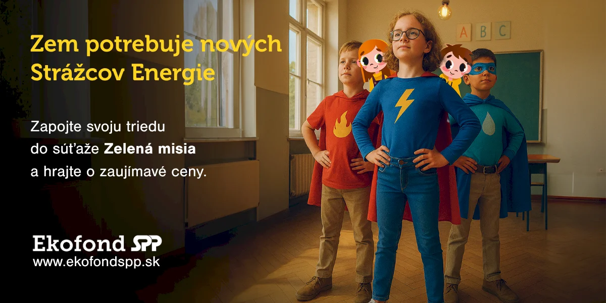 Súťaž Zelená misia od Ekofondu SPP posilní environmentálne vzdelávanie detí hravou a zábavnou formou