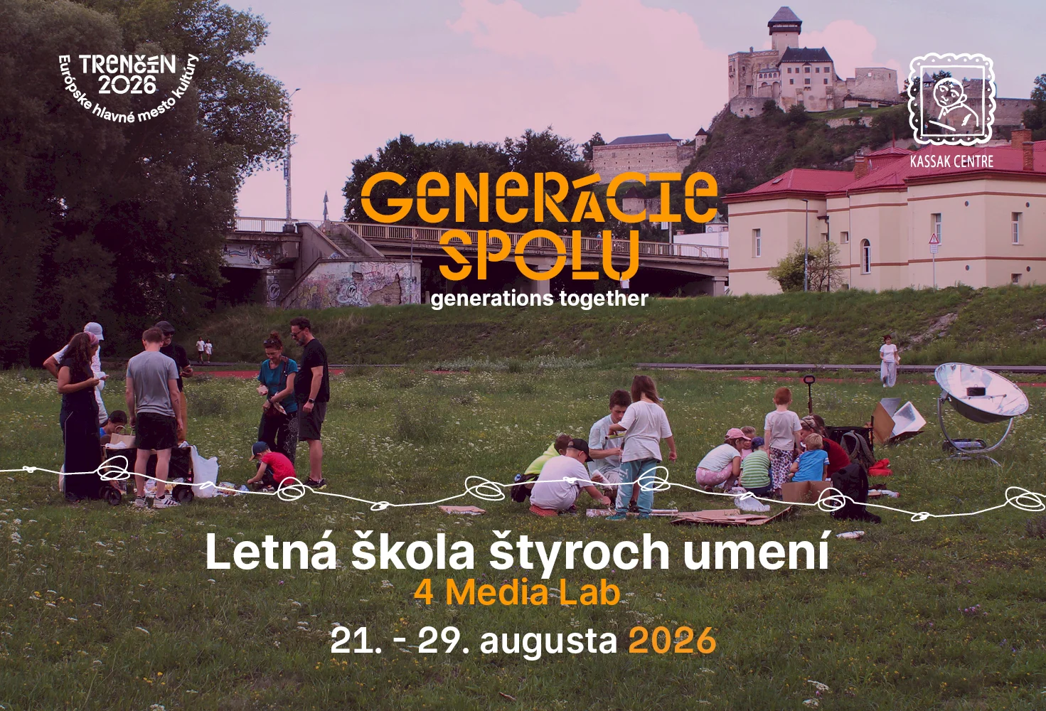 Kultúra nie je len sedieť v publiku: Bezplatná Letná škola štyroch umení v Trenčíne pozýva tvoriť
