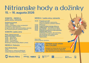 Tradičné Nitrianske hody a dožinky sa uskutočnia už počas tohto víkendu