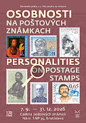 Slovenská pošta dnes otvára novú výstavu Osobnosti na poštových známkach
