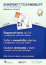 Košický a Prešovský kraj podporia počas Európskeho týždňa mobility dostupnejšiu verejnú dopravu