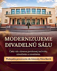 Divadelná sála v dome kultúry na sídlisku Píly v Prievidzi prechádza modernizáciou za vyše 1 milión eur